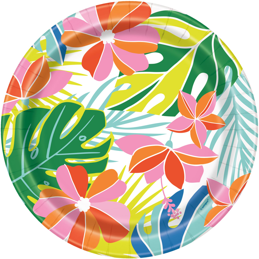 Tropical Vibes Round 9" Dinner Plates, 8ct