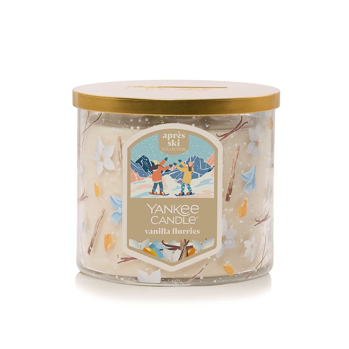 Yankee Candle Vanilla Flurries 3 Wick Scented Candles, 14.5 oz