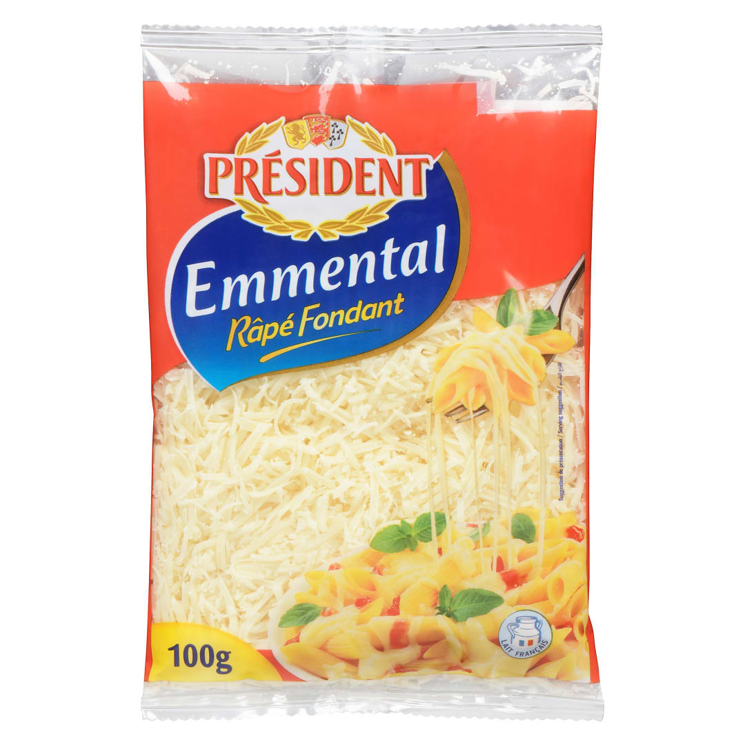 Président Shredded Emmental Cheese, 100g