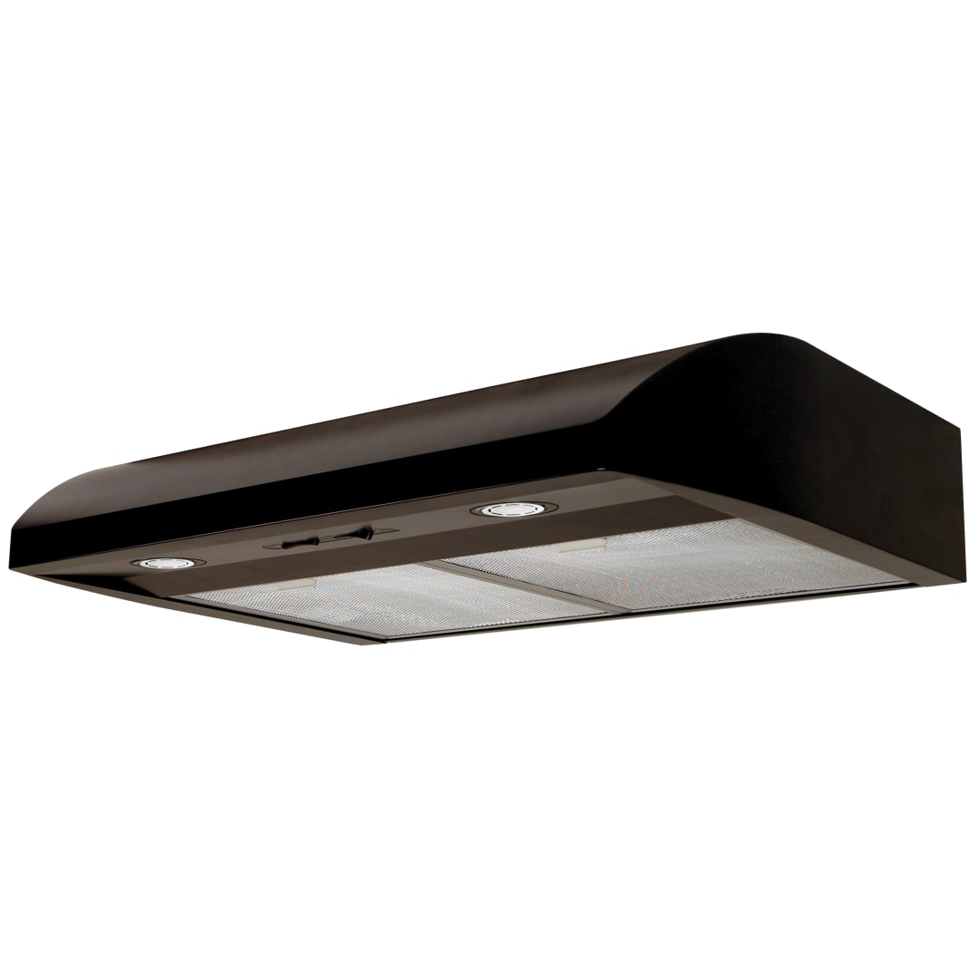 Air King Essence 30" Convertible Under Cabinet Range Hood with Light in Black