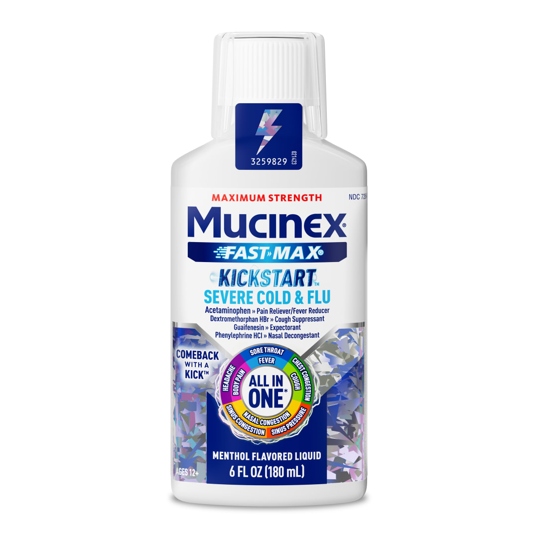MUCINEX® FAST-MAX® Adult Liquid - Cold & Flu - Kickstart 6/6 oz.