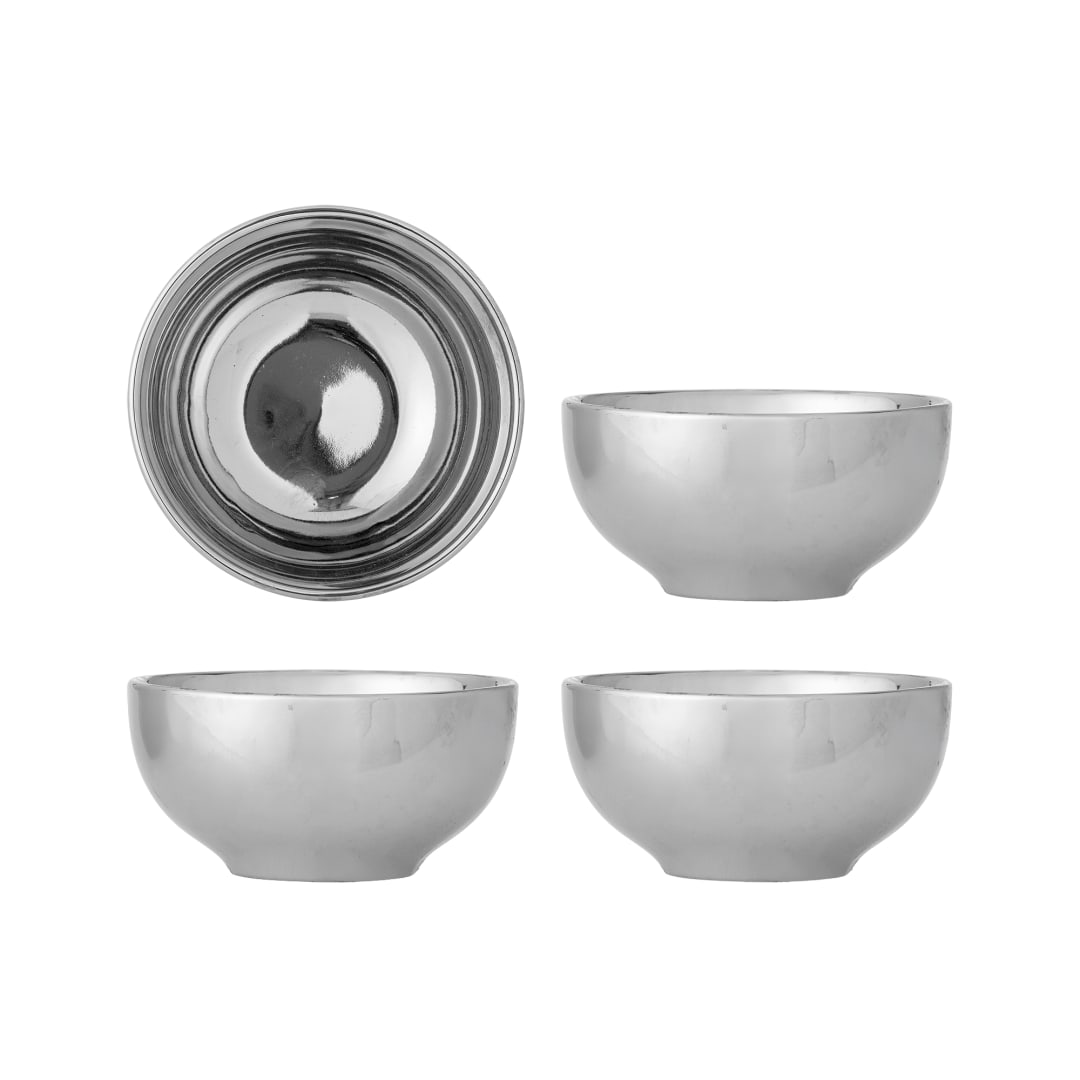 82073047 - Shine Bowl, Silver, Stoneware STOCK: 156