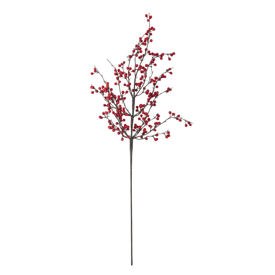82072348 - Ilex Stem, Red, Artificial Flowers STOCK: 185