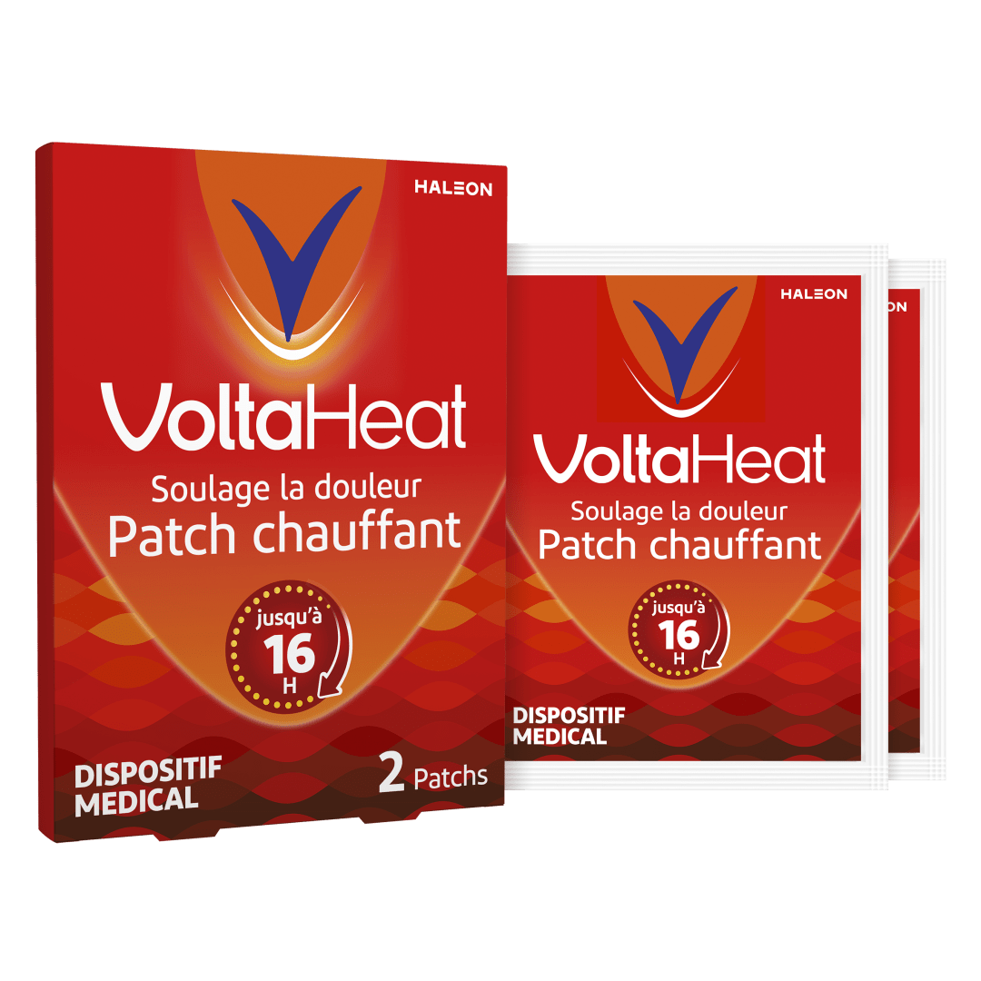 VoltaHeat Patch Chauffant Anti‑Douleur, Muscles Tendus, 16 heures* , 2 Pièces
