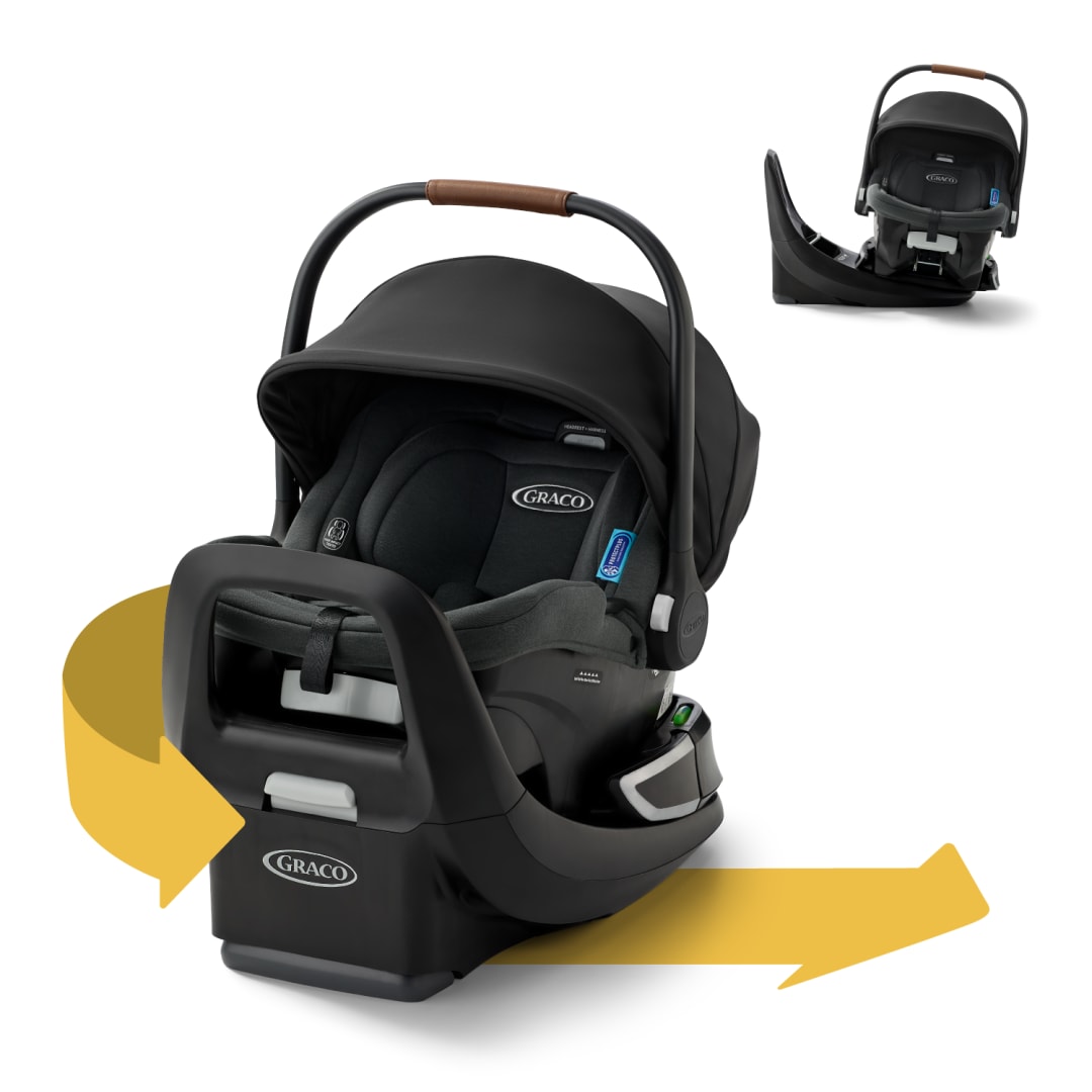 Graco® SnugRide® Turn & Slide Rotating Infant Car Seat, Noir