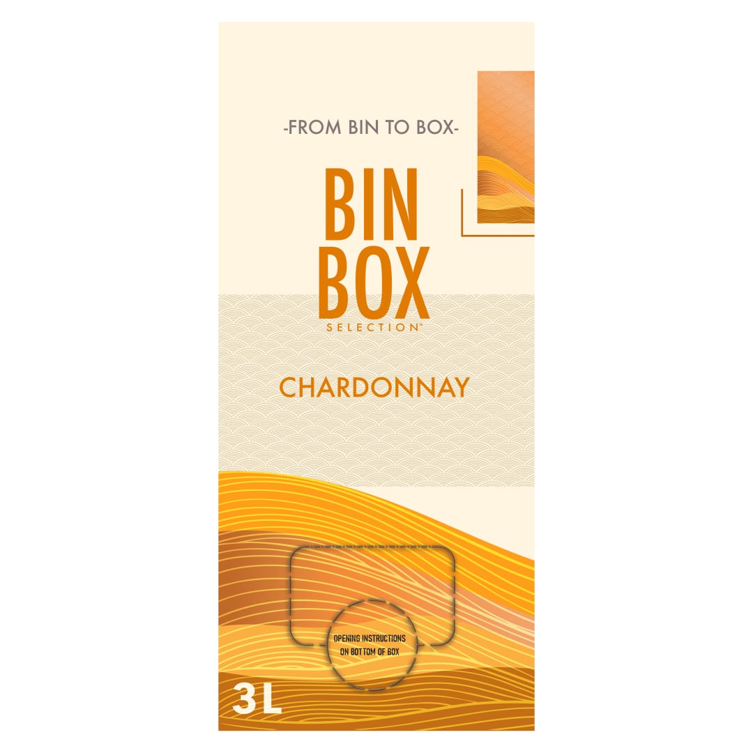 Bin Box Selection Chardonnay White Wine, California, 3L, 13% ABV