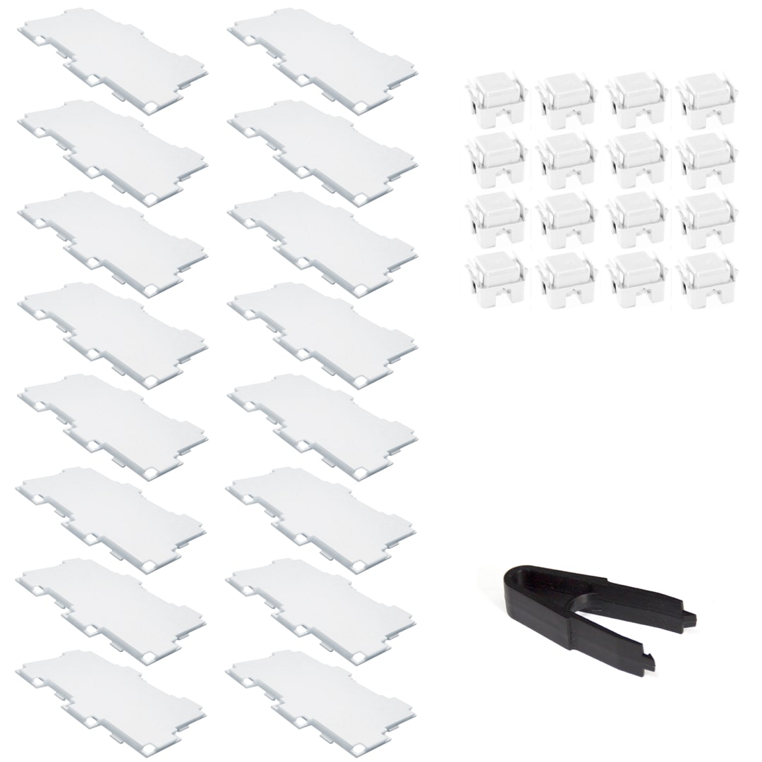 Zen/2 Half Cube Facet - 16 Facet Set – White