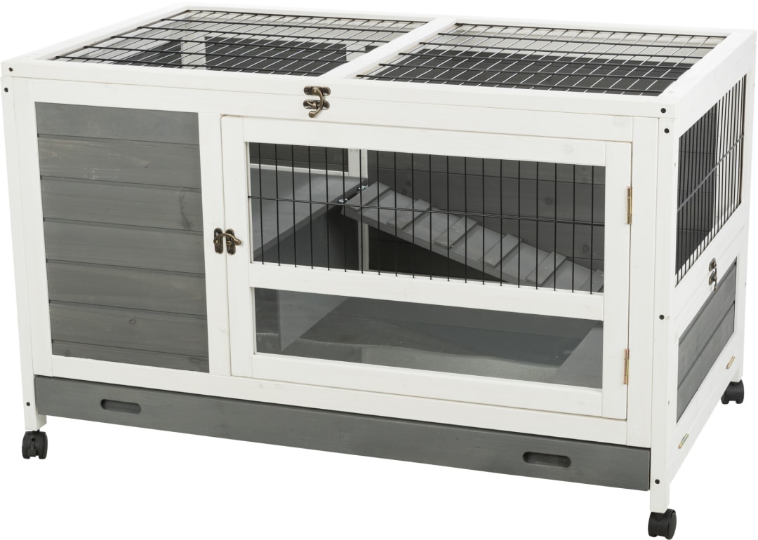 natura Indoor Rabbit Hutch on Wheels