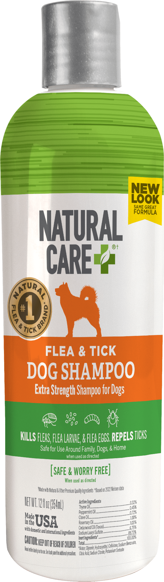 Natural Care Flea and Tick Dog Shampoo,12 Fluid Ounces