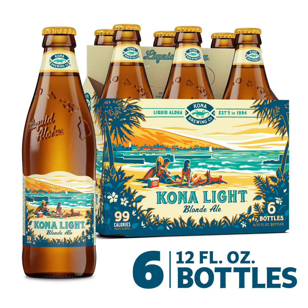 Kona Light Blonde Ale, 6 Pack 12 fl. oz. Bottles