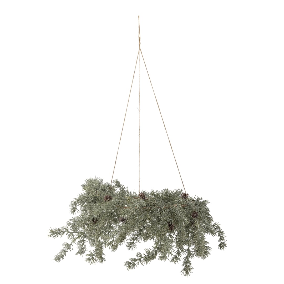 82072375 - Cedar Wreath, Green, Artificial Flowers STOCK: 112