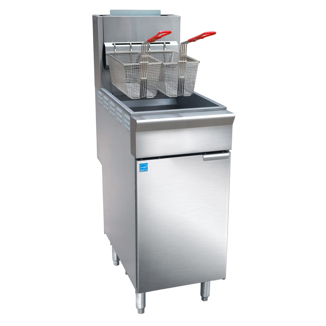 GGF-ES35-LP - Fryer, Gas, 3-Tube, 35LB, 65K BTU, LP, Energy Star, Casters