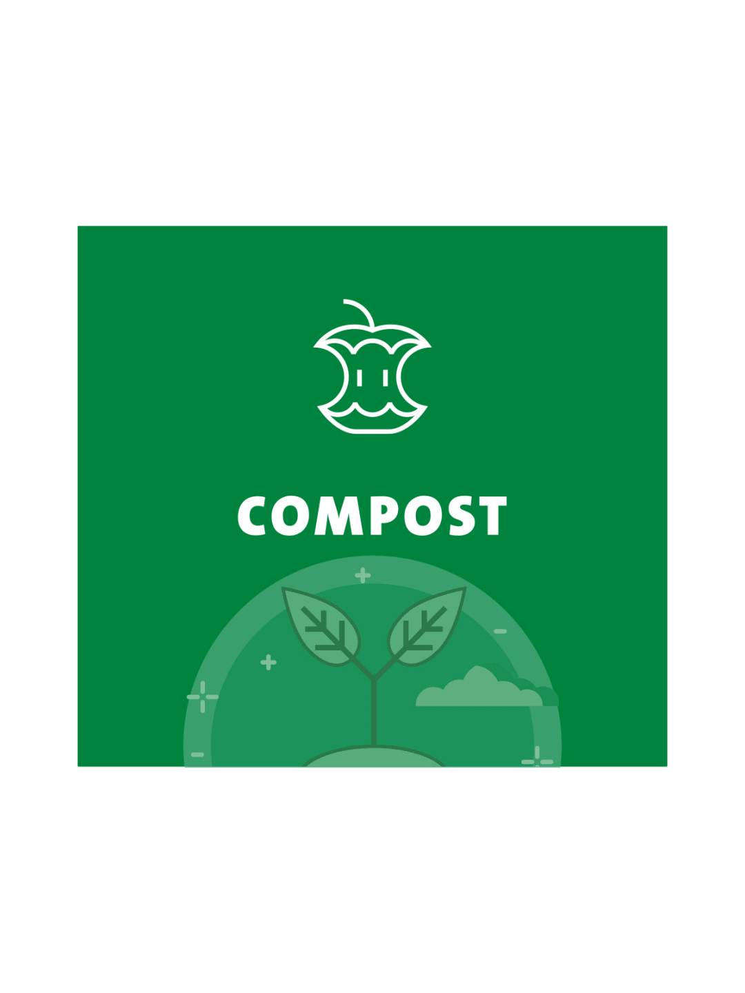 ARISTATA - Sign - Compost - Green