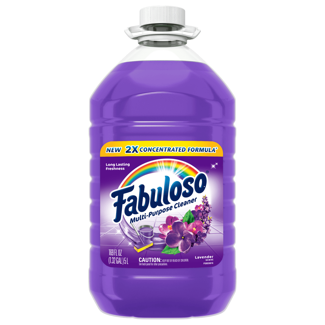 Fabuloso Multi-Purpose Cleaner, 2X Concentrated Formula, Lavender Scent, 169 oz