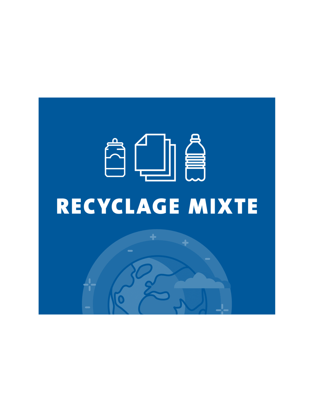 ARISTATA - Sign - Recyclage Mixte - Blue