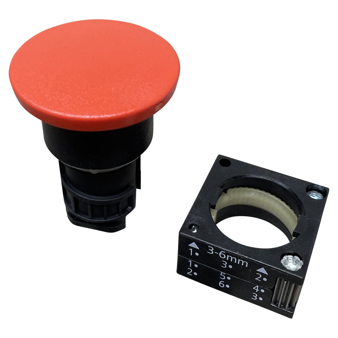 Galbreath™ Operator, 22mm Red 2 Position Mushroom A3507