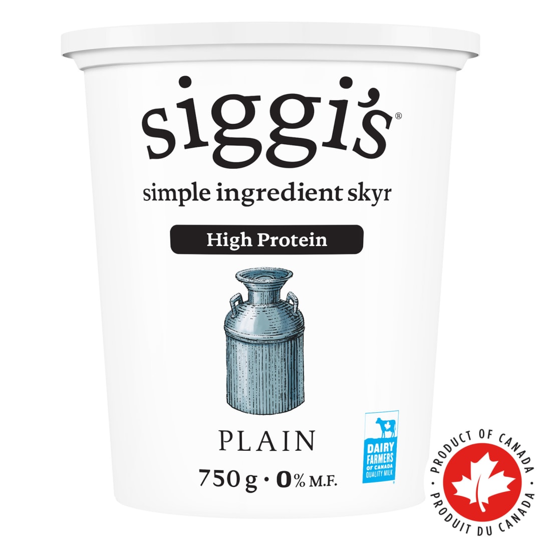 siggi's Plain Skyr 0% Yogurt Tub, 12g Protein, 750g