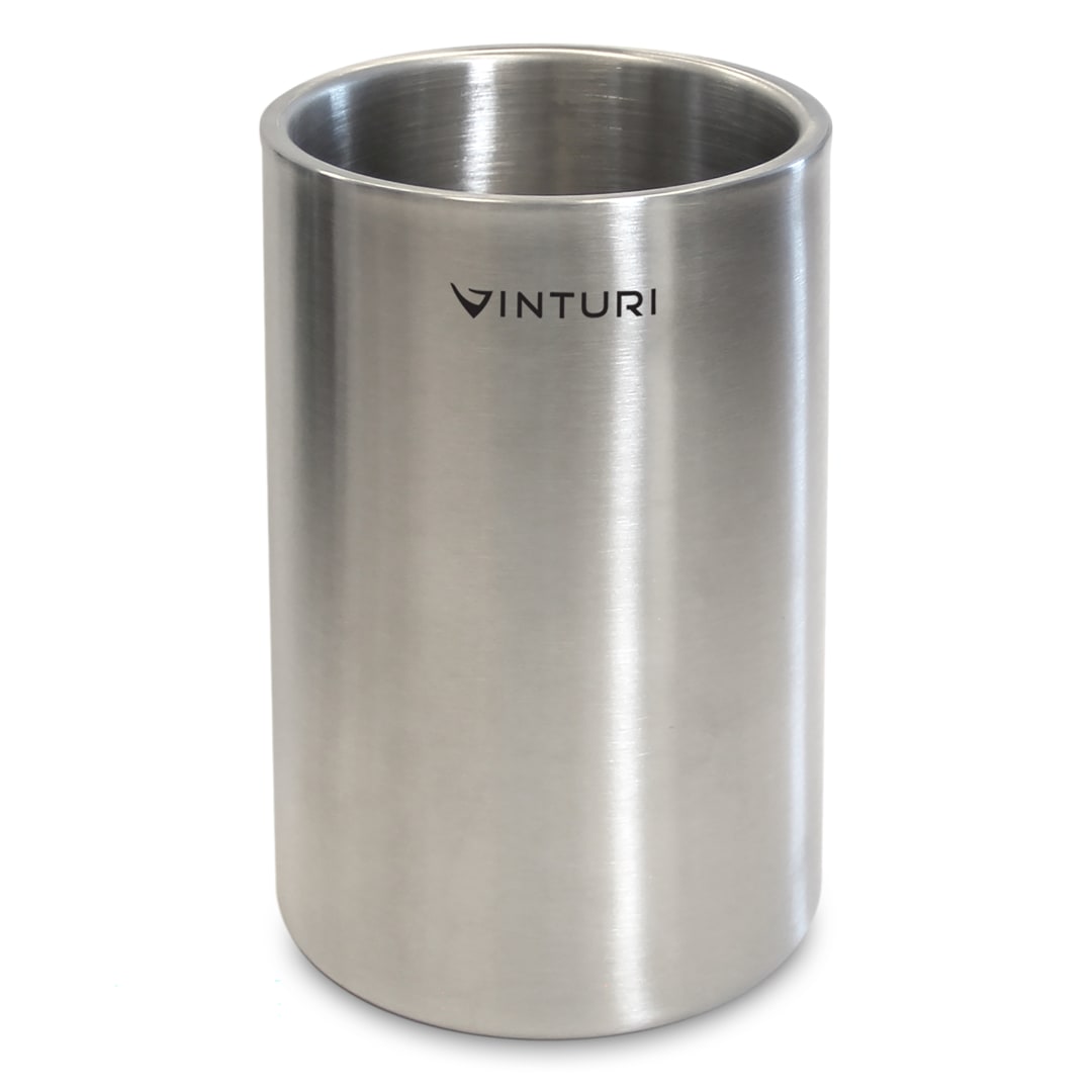V9073 - Double Wall Wine Cooler, Stainless Steel - Gift Box