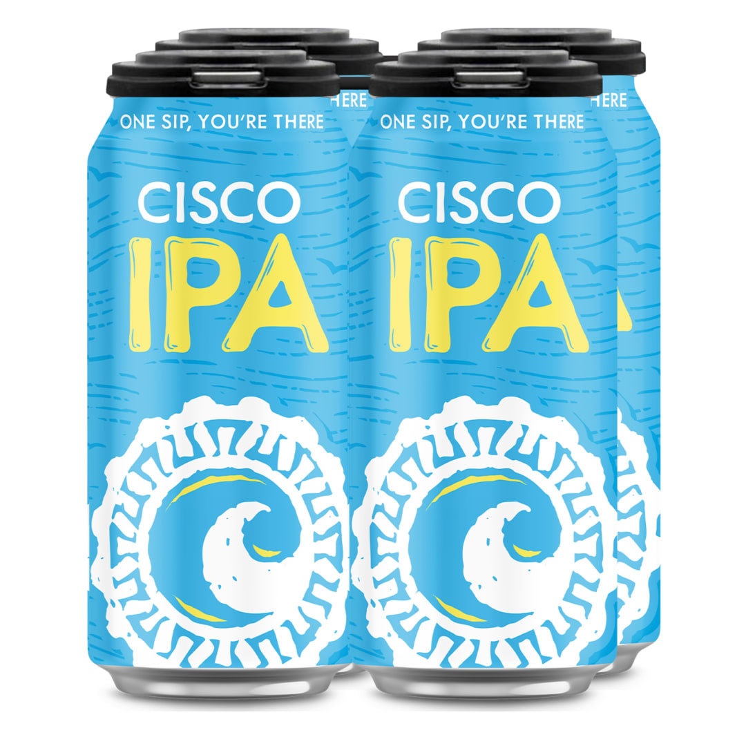  Cisco Brewers Cisco IPA, 4 Pack 16 fl oz Cans