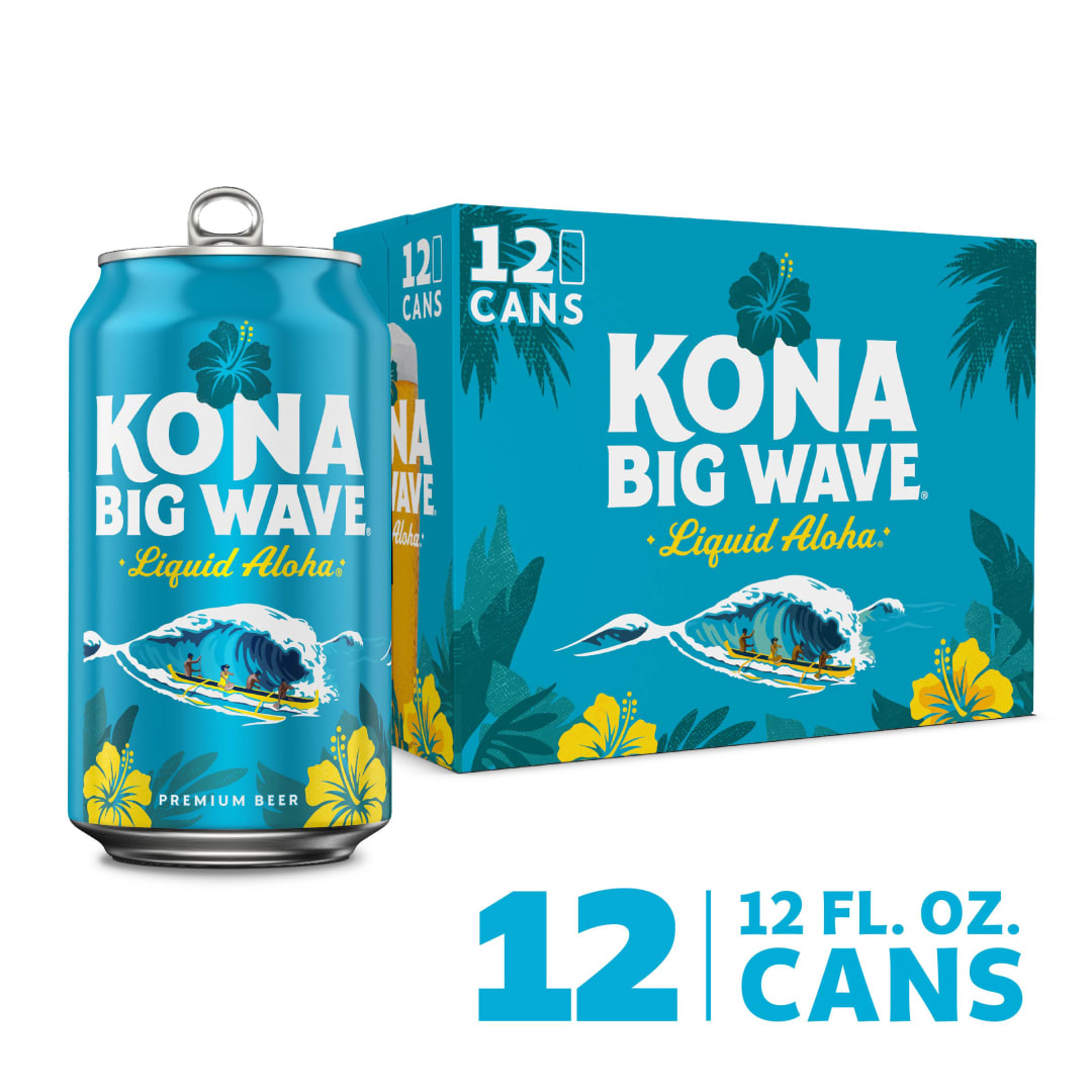 Kona Big Wave Liquid Aloha Premium Beer 12 - 12 fl oz Cans