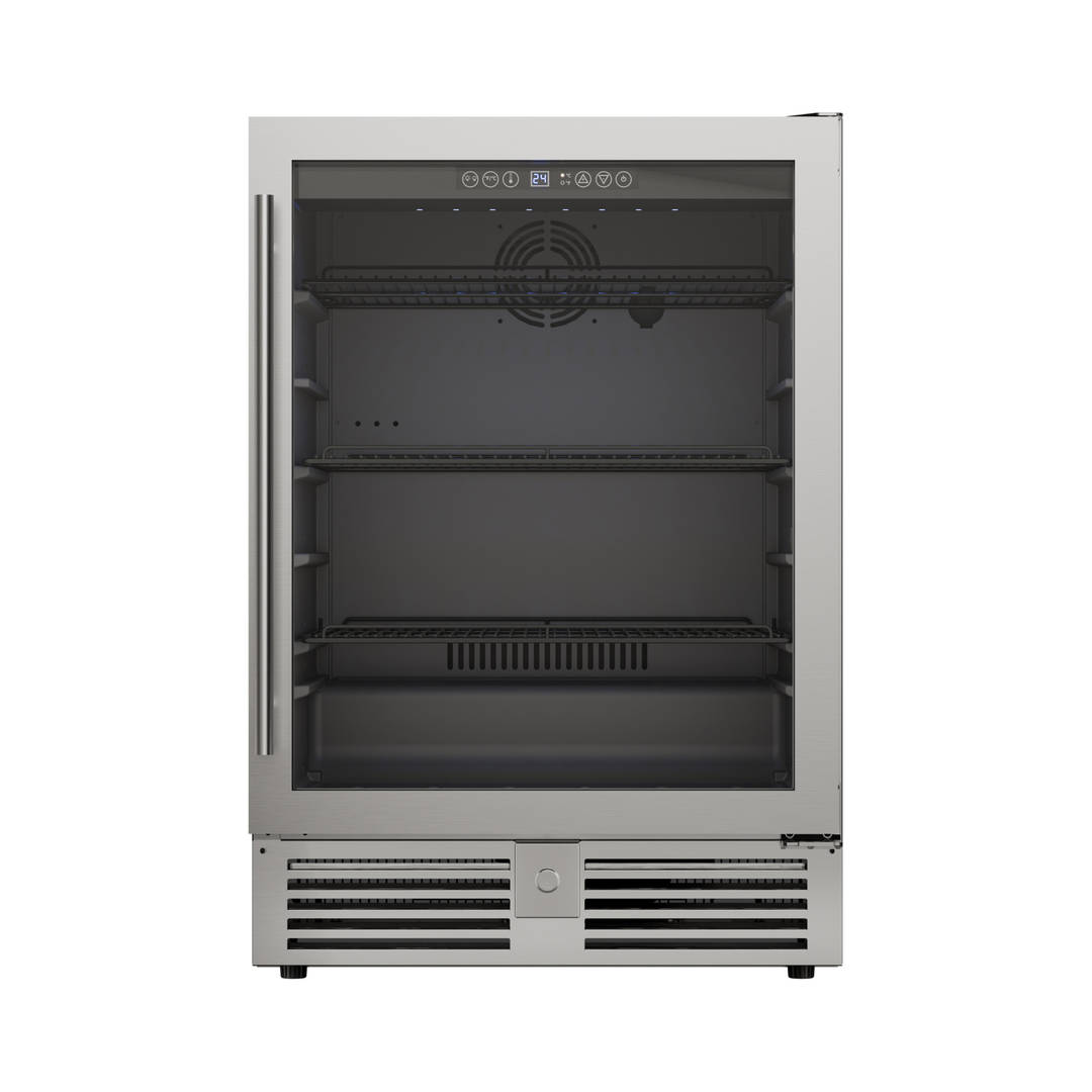 Avanti Beverage Center, 130 Can Capacity, in Stainless Steel with Black Cabinet (BCA516SS-1)
