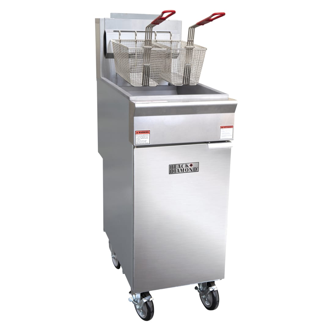 BDGF-90/LPG - BD,Gas Fryer 90K LP,Casters