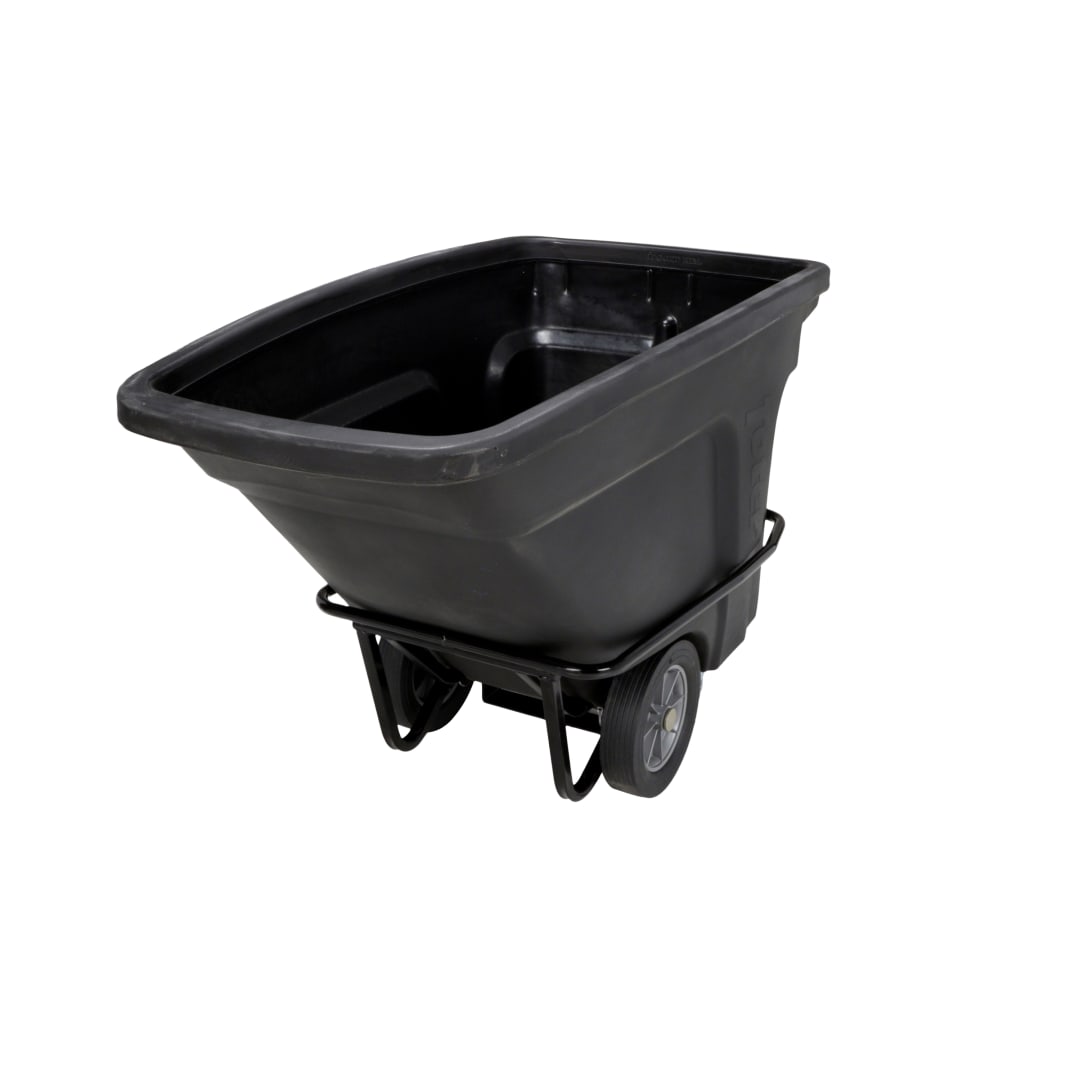 1/2 Cubic Yard 1200 lbs. Capacity Heavy Duty Nestable Tilt Truck - Black