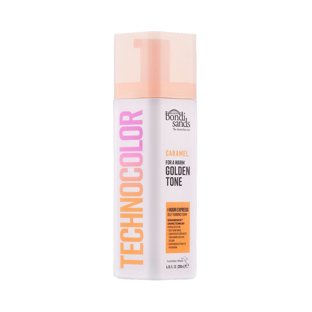 Bondi Sands Technocolor 1 Hour Express Tanning Foam, Caramel, 6.76 Fl Oz