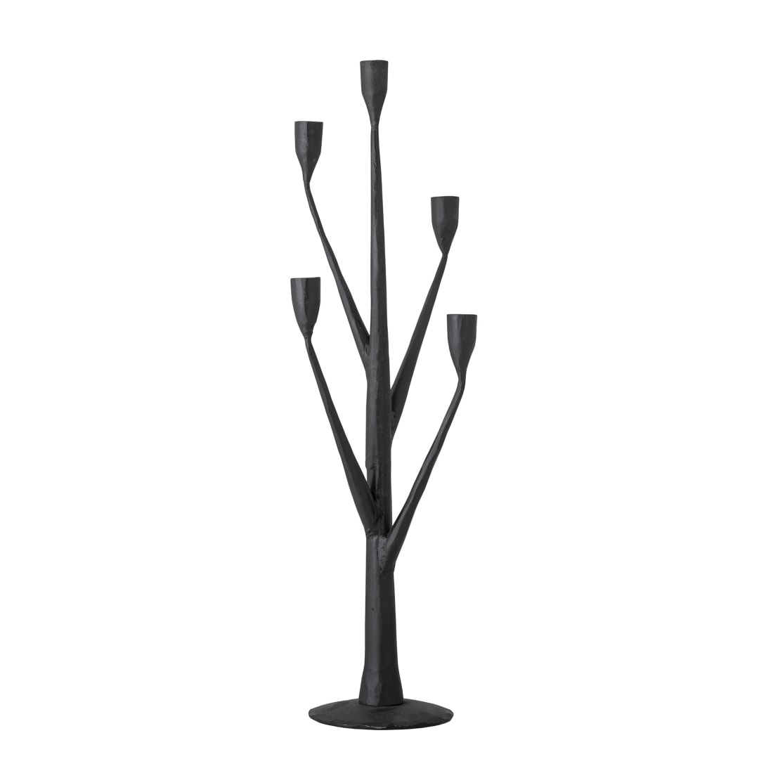 82059646 - Abriz Candle Holder, Black, Iron STOCK: 31