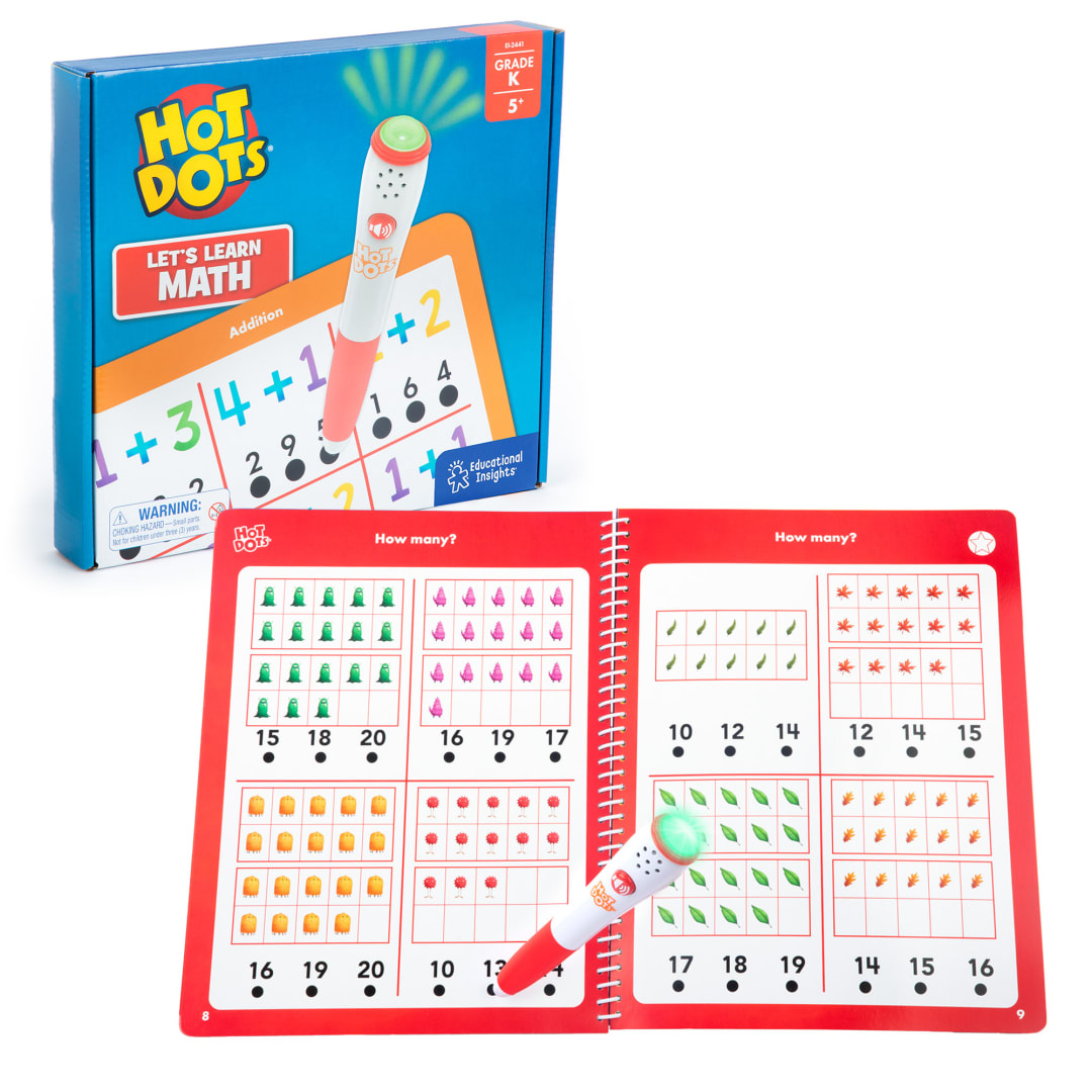 HOT DOTS® LET'S LEARN KINDERGARTEN MATH!