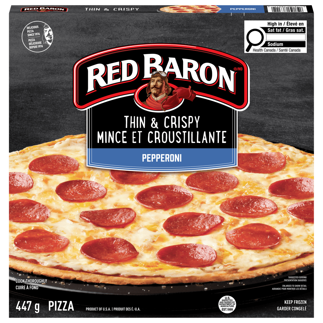 Red Baron Thin & Crispy Crust Pepperoni Frozen Pizza