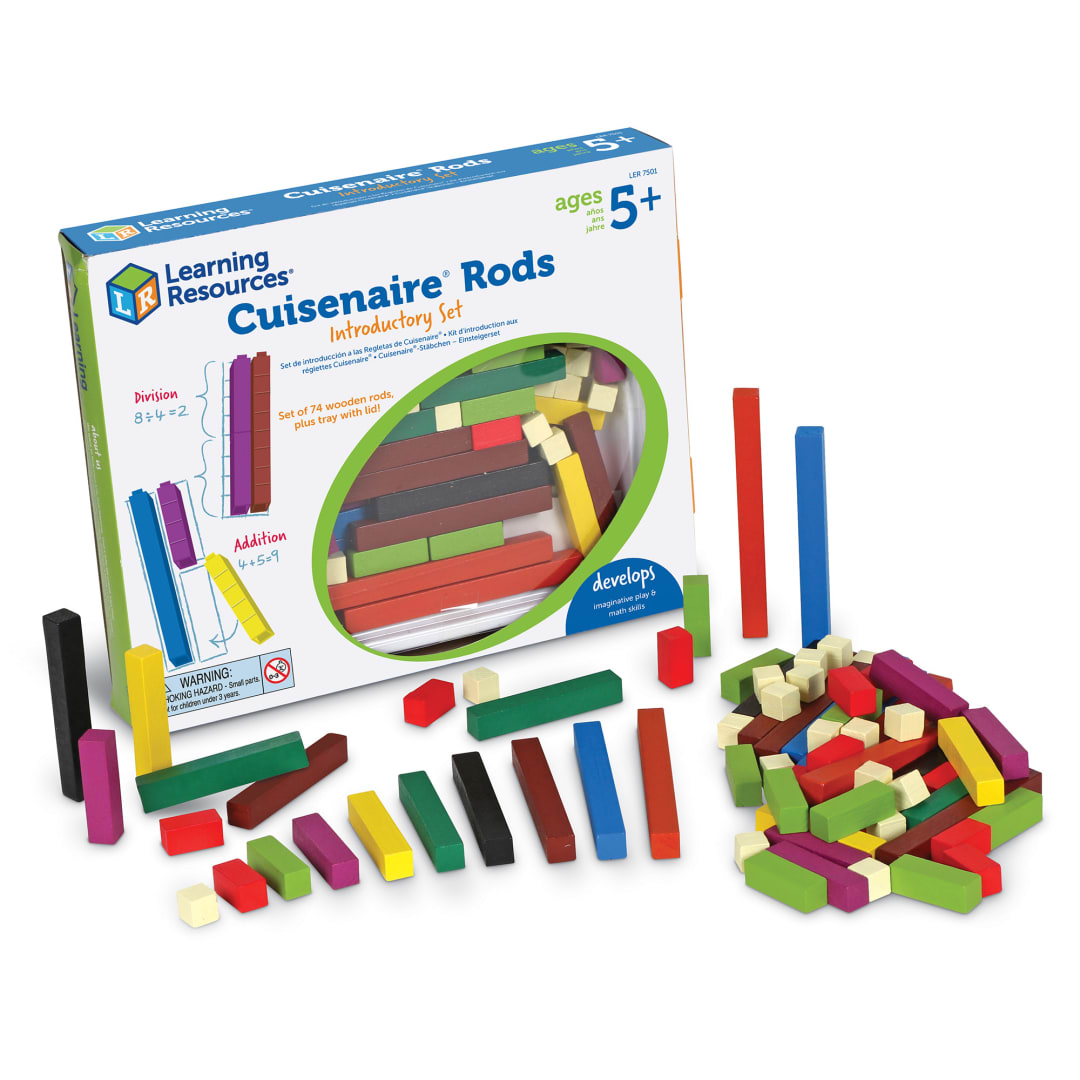 CUISENAIRE RODS INTRO WD SET/74 RODS