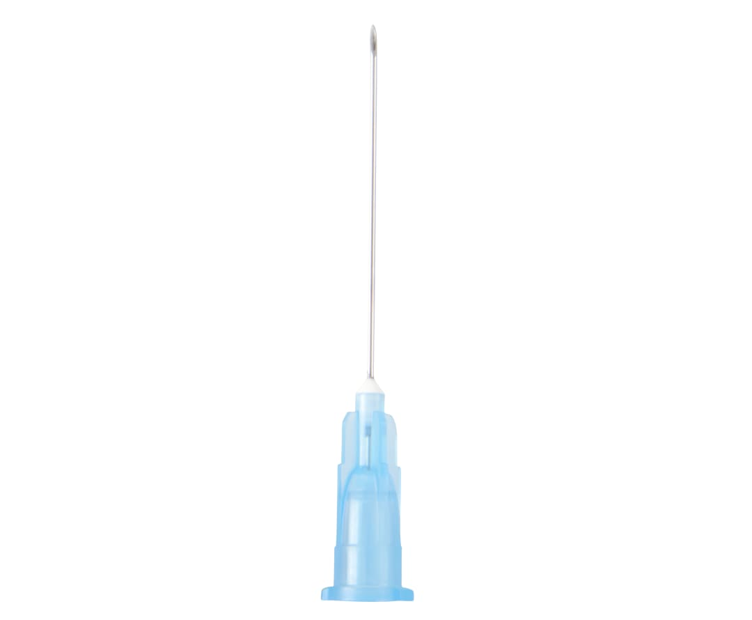 KRUUSE Vet Hypodermic Needle, Blue, 23G x 1¼" (0.6 x 30mm), Sterile