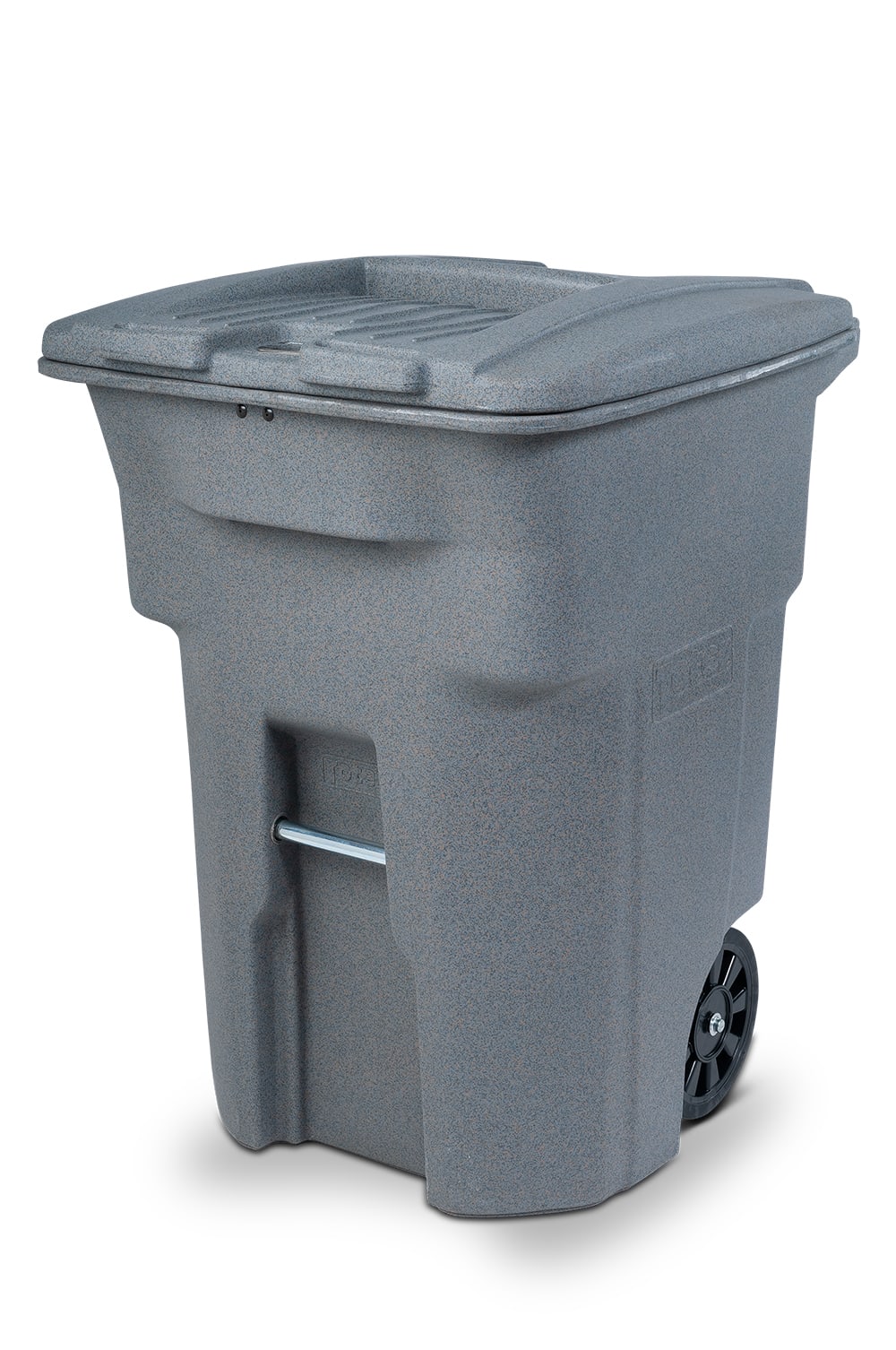96 Gal. Graystone Document Trash Can with Wheels and Lid Lock