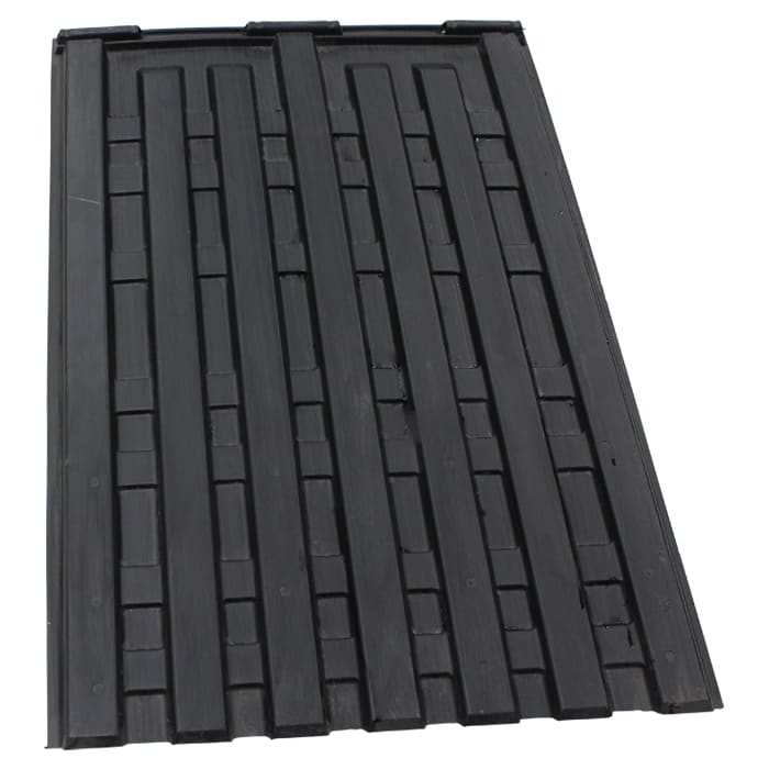 Galbreath™ Lid Poly 30 X 43 Single Wall Double Lip Black