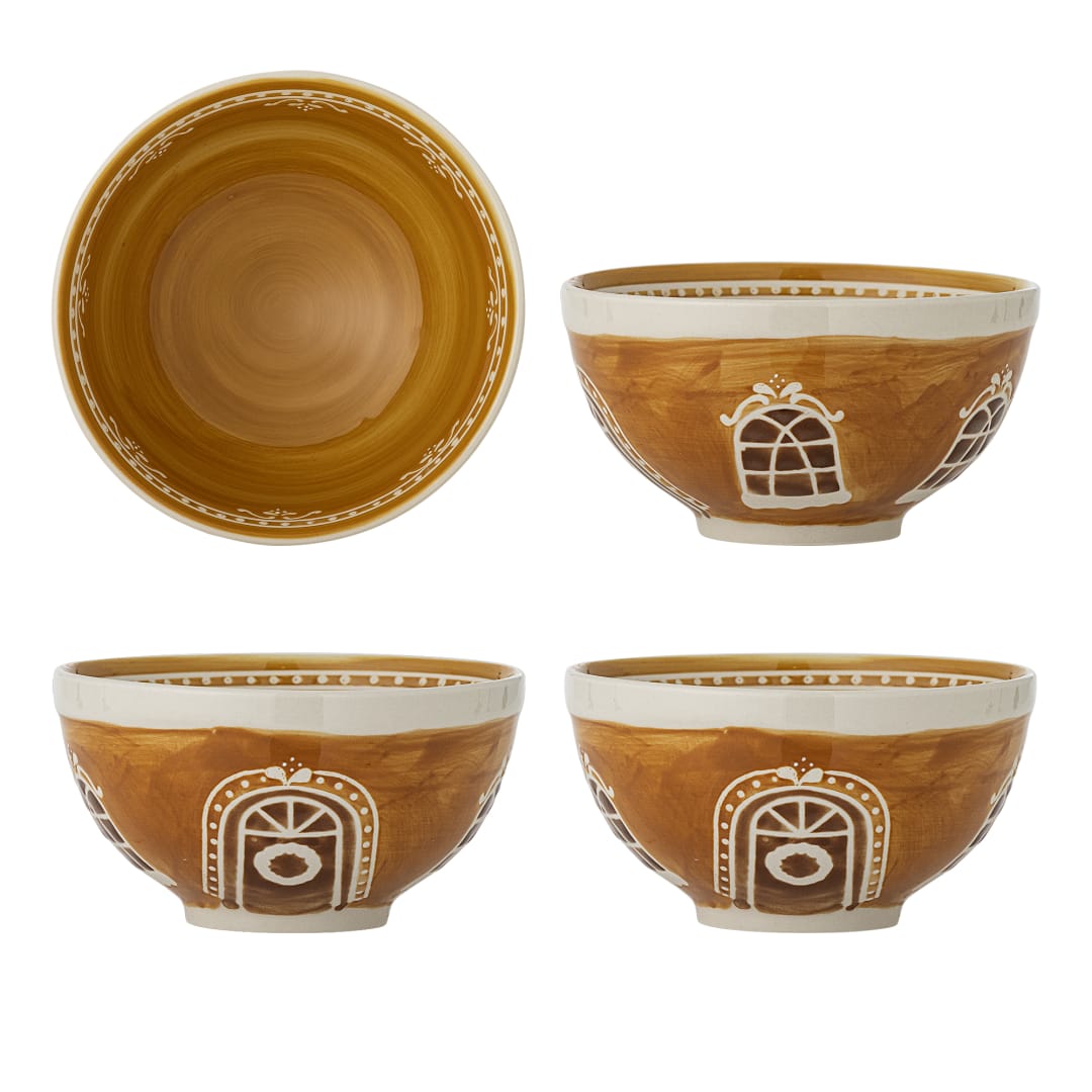 82063295 - Gina Bowl, Brown, Stoneware STOCK: 300