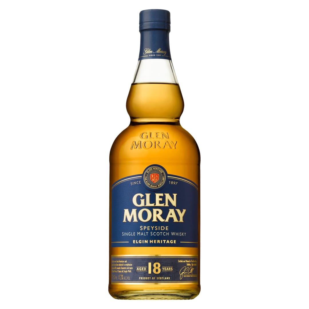 Glen Moray 18 Year Old Single Malt Scotch Whisky 750ml 94.4 Proof