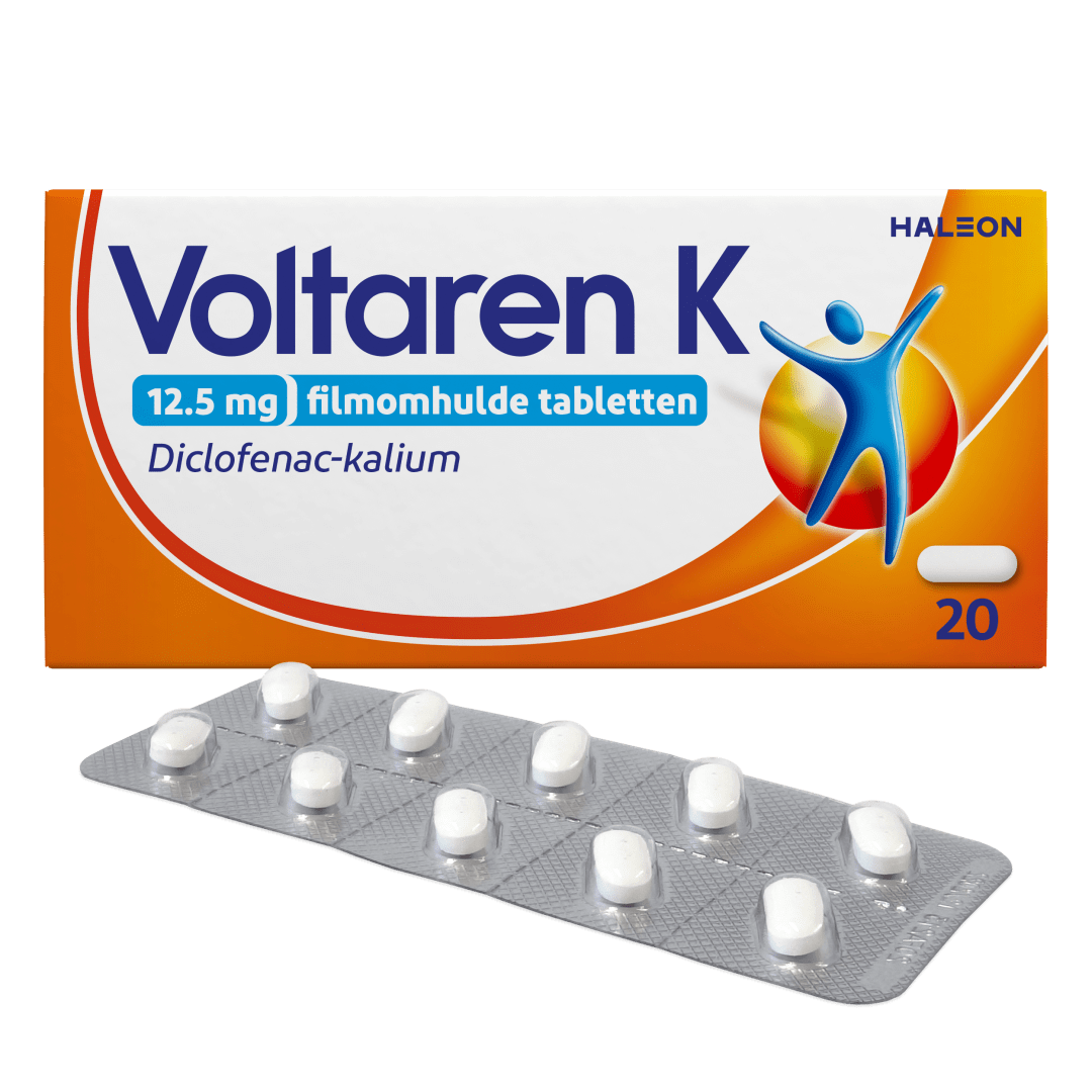 Voltaren K 12,5mg pijnstiller, Tabletten Diclofenac, 20 stuks
