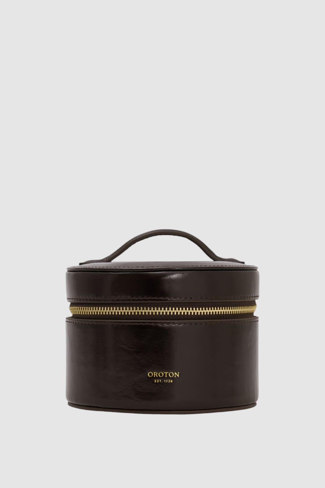 Jemima Crackle Round Jewellery Case