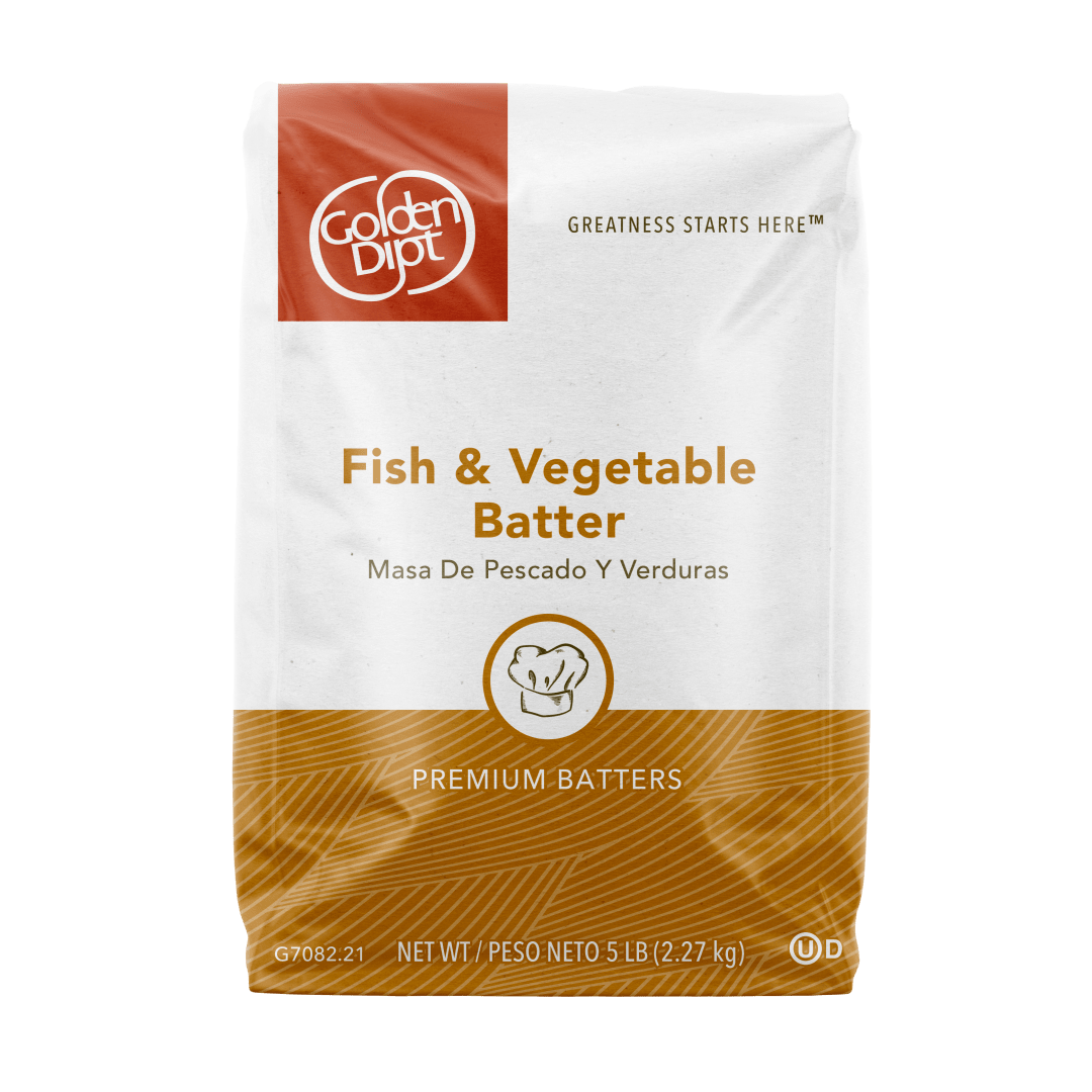 Golden Dipt Fish and Vegetable Batter, 6 x 5 lb