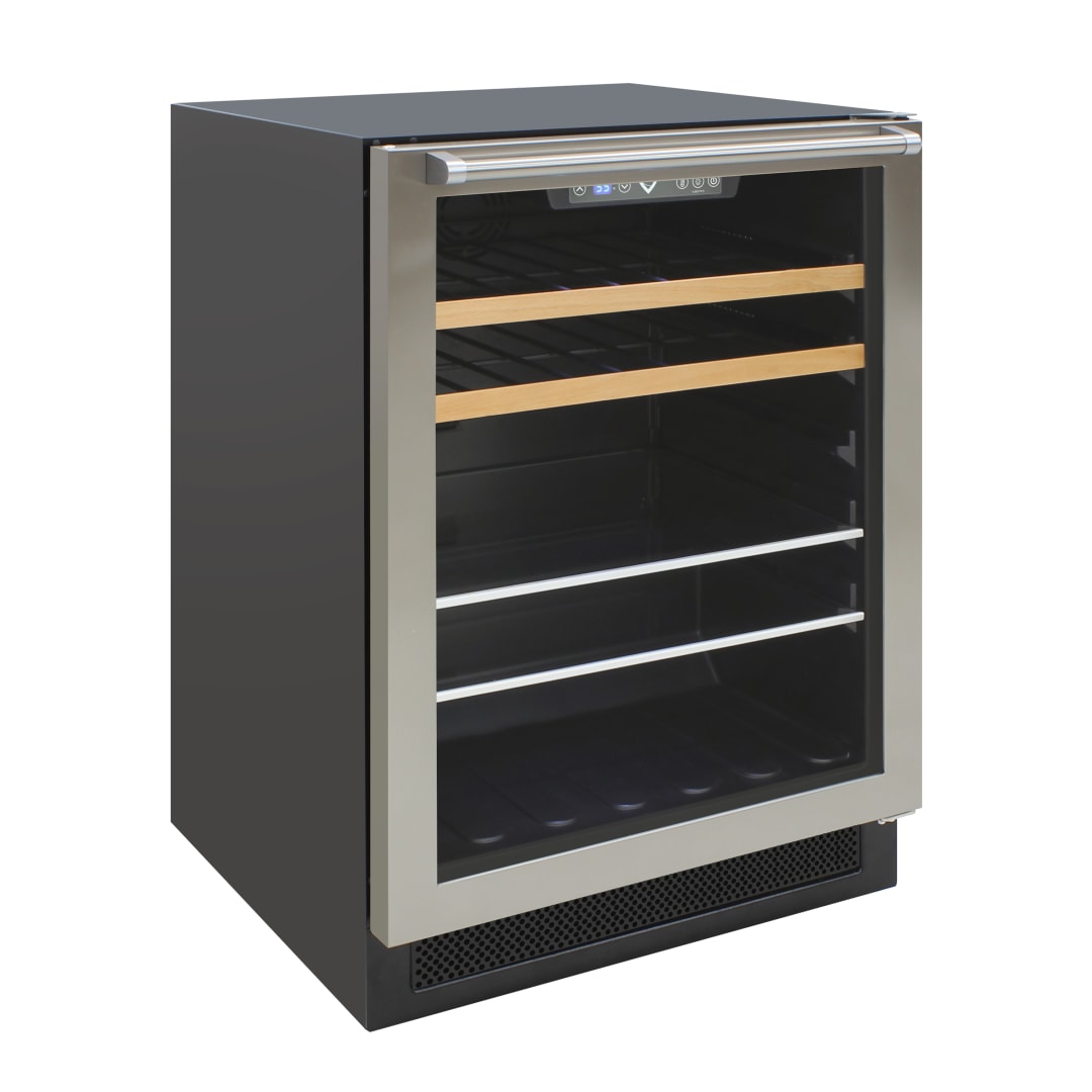 VRIB5301SS - 16 Bottle Wine Cooler Glass Door Commercial Grade
