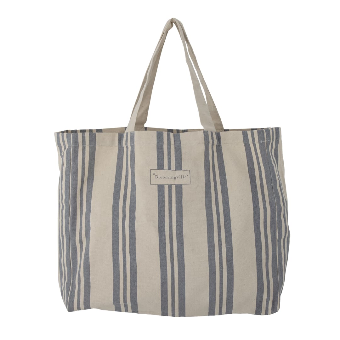 82066000 - Trina Shopping Bag, Blue, Cotton, OEKO-TEX® STOCK: 300