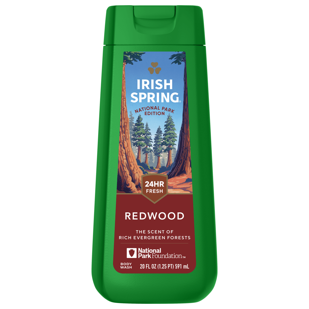 Limited Edition Irish Spring Redwood Moisturizing Body Wash for Men, 24-hour Fresh, Face and Body Wash, Men’s Body Wash, Paraben Free, Evergreen Forest Scent, 20 fl oz Bottle