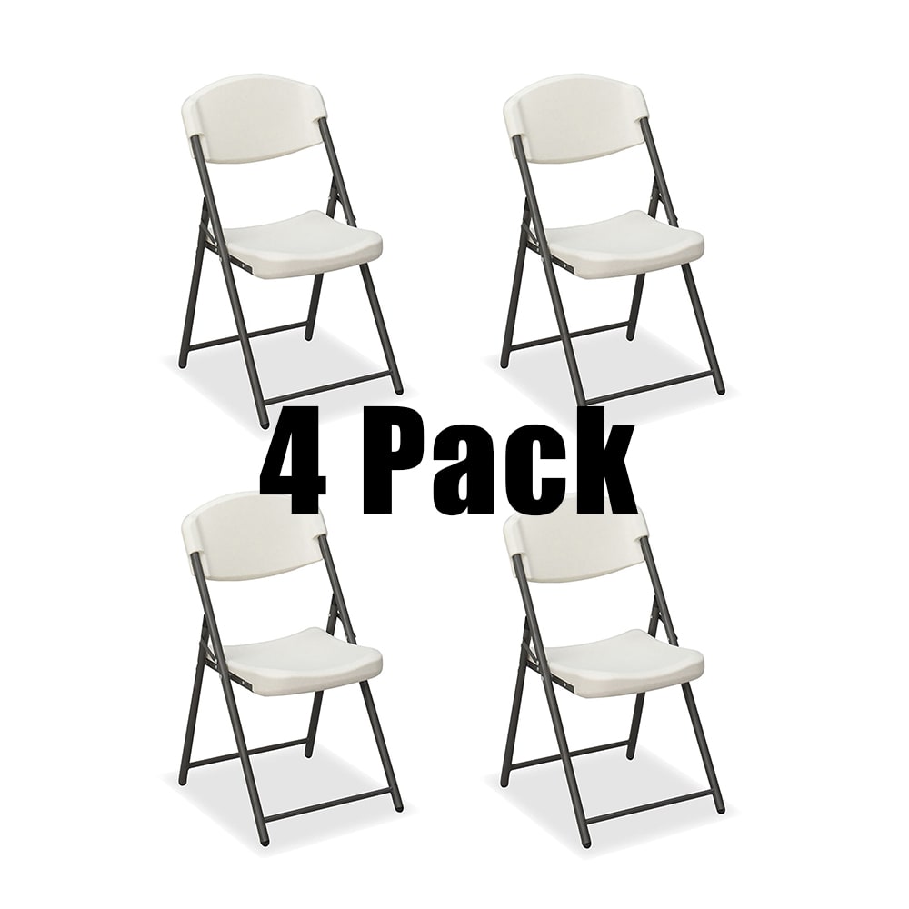 Rough N Ready® Classic 4 Pack Folding Chair, Platinum Granite