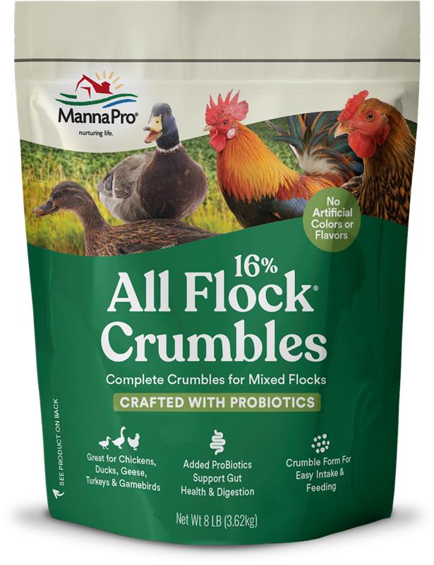 Manna Pro All Flock 16% Crumbles, 8 lbs