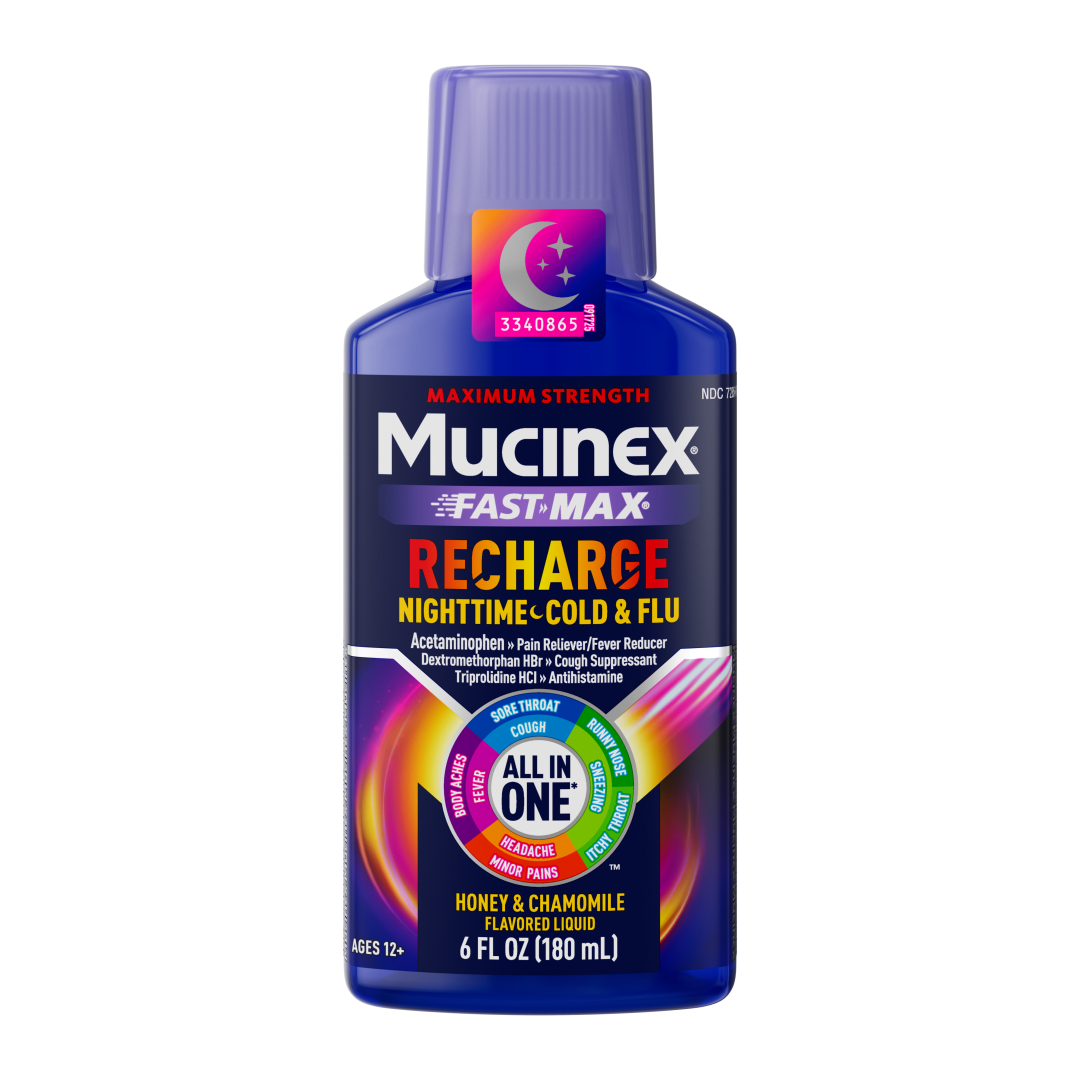 MUCINEX® Fast-Max All in One multi-symptom Nighttime Honey-Chamomile 6/6 oz.