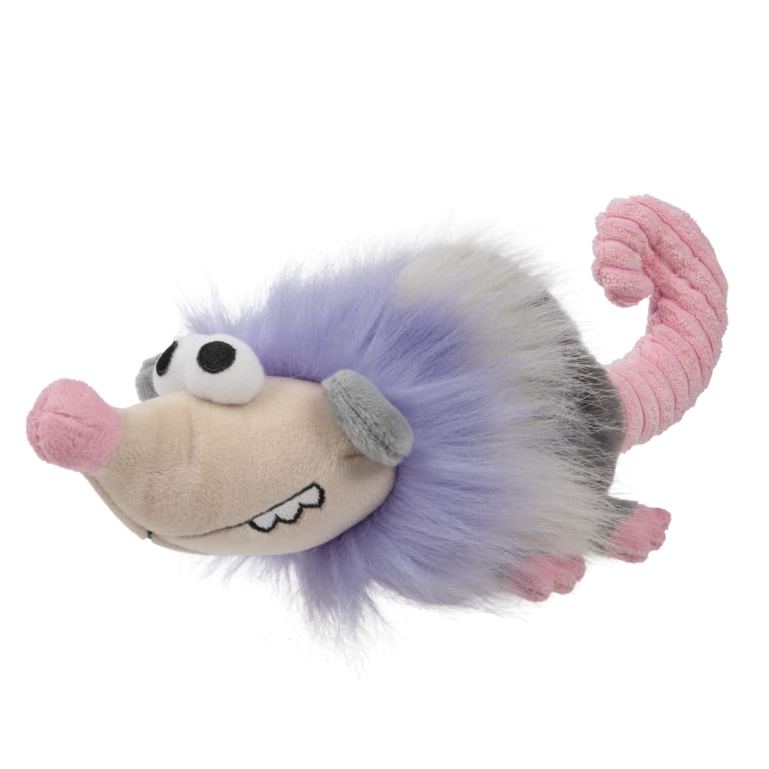 goDog Silent Squeak Urban Wildlife Pippa Possum, Ultrasonic Squeaky Dog Toy, Plush with Chew Guard Technology, Large