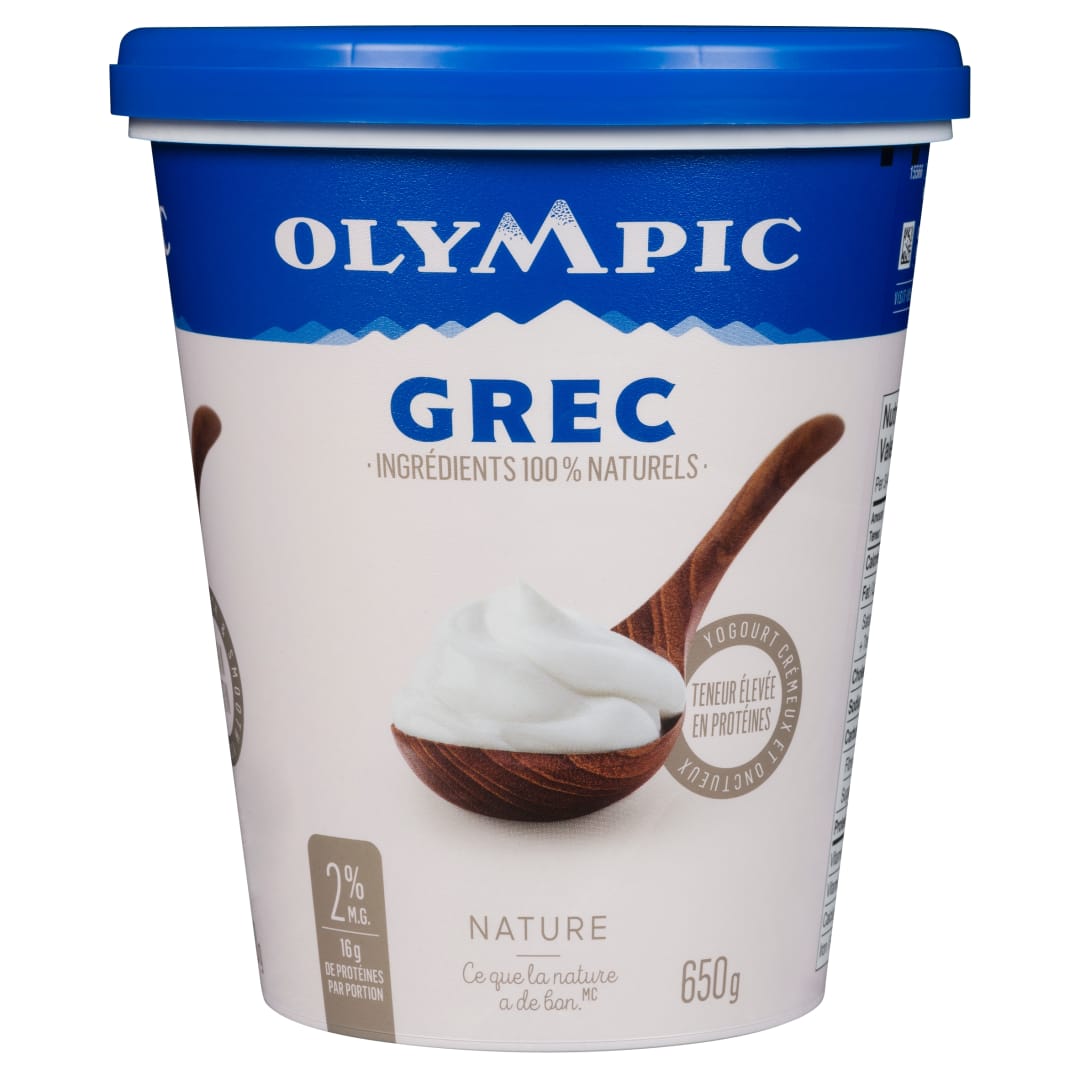 Olympic Greek Plain Yogurt 2%, 650g
