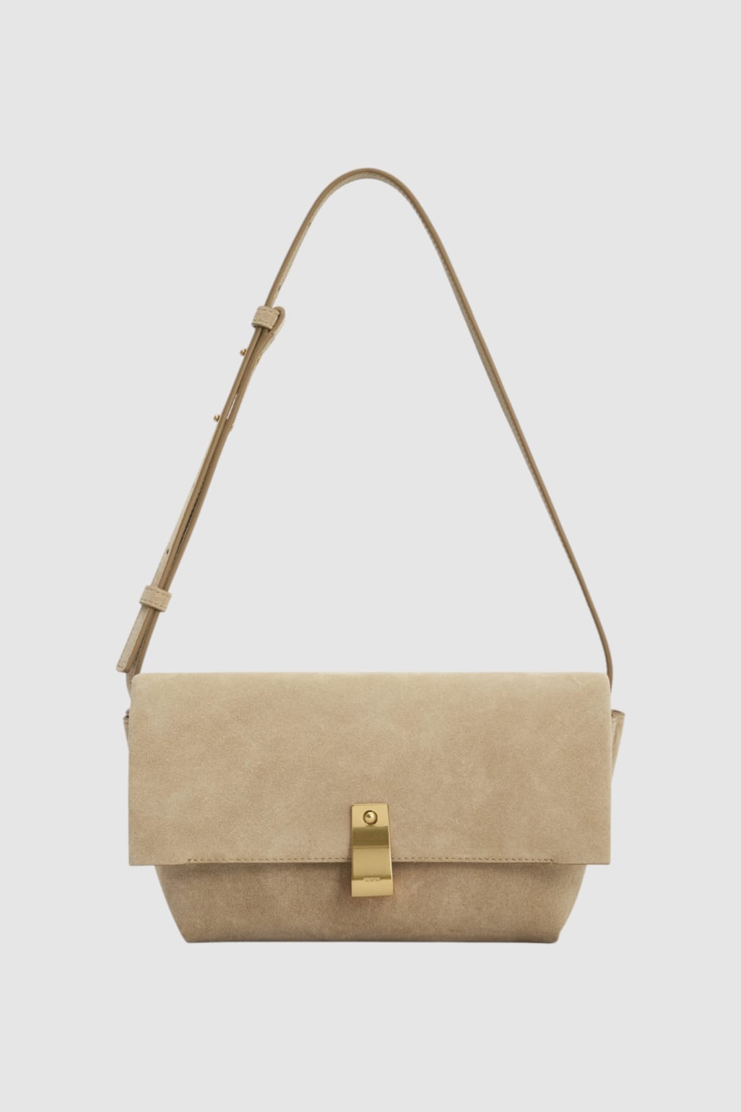 Etta Suede Medium Clutch