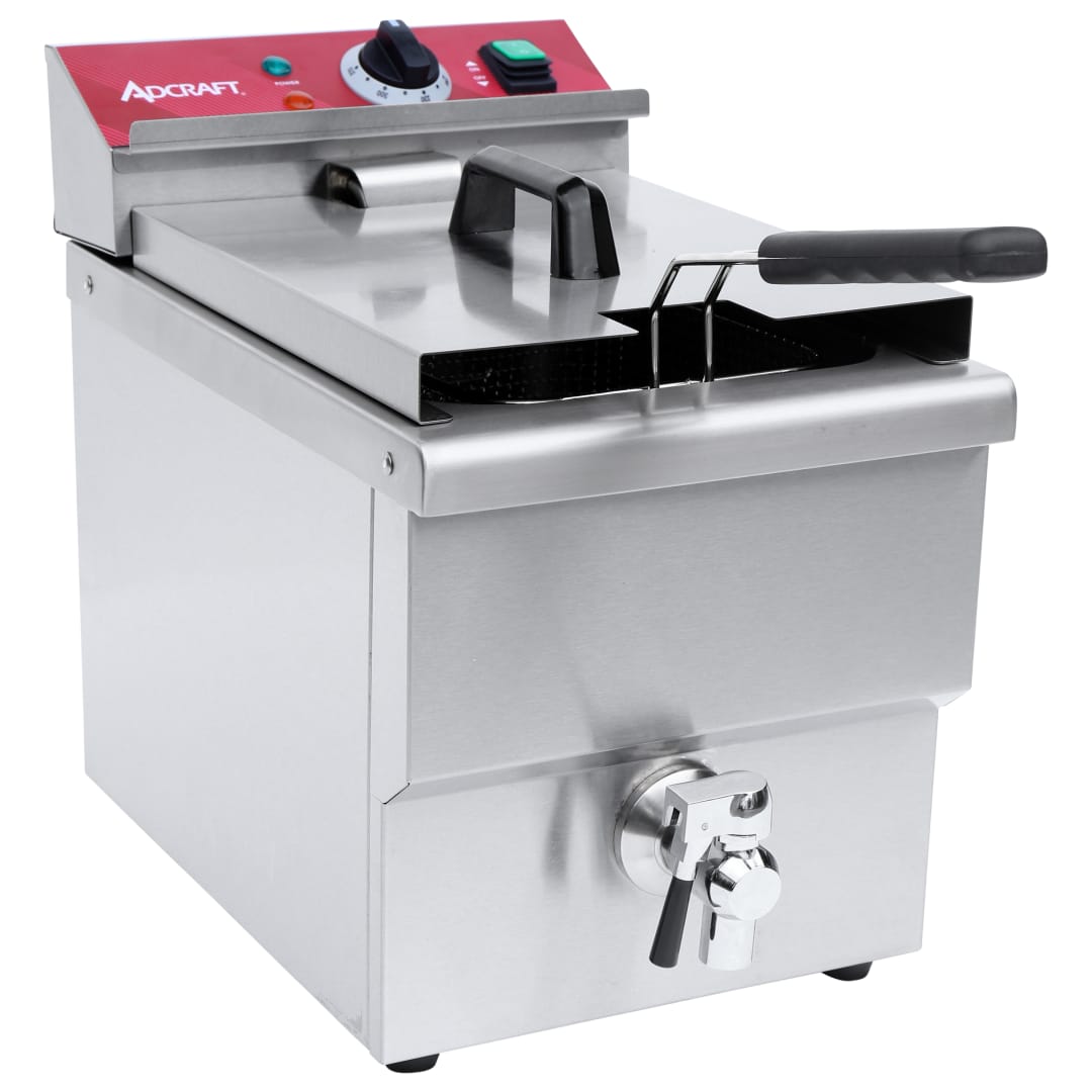 DF12LS - Deep Fryer-Single-16lb W/ Faucet 208V